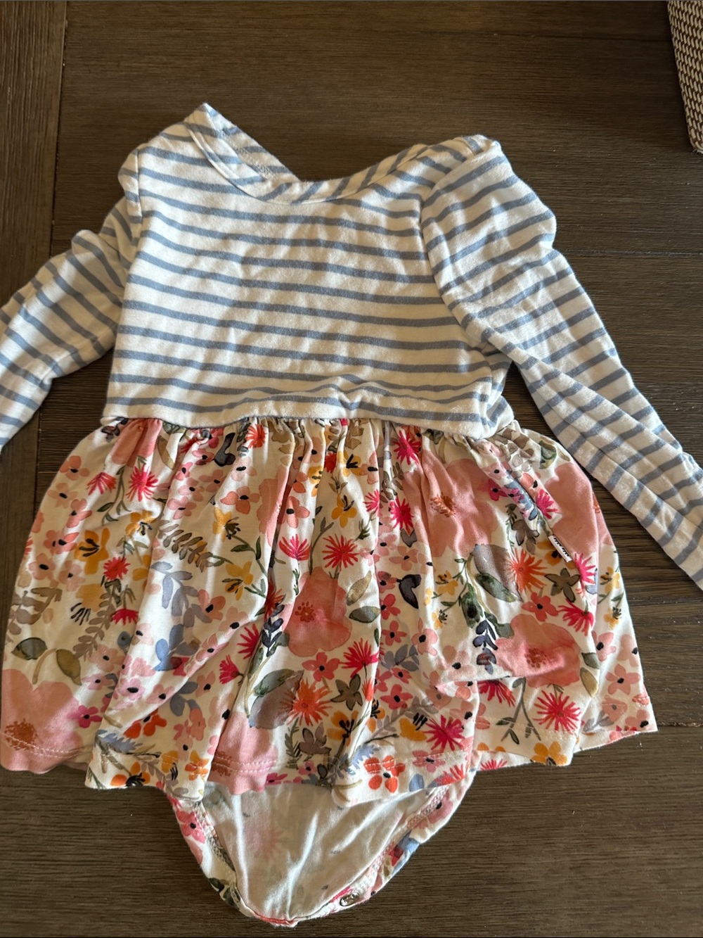 Little sleepies bodysuit dress floral skirted bodysuit